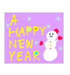 年末とお正月＆日常スタンプ【雪だるま編】（個別スタンプ：15）