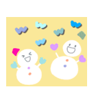 年末とお正月＆日常スタンプ【雪だるま編】（個別スタンプ：32）