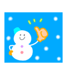 年末とお正月＆日常スタンプ【雪だるま編】（個別スタンプ：36）