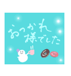 年末とお正月＆日常スタンプ【雪だるま編】（個別スタンプ：38）