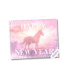 文を書き込める♥優しい午年の年賀スタンプ（個別スタンプ：22）