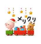 み～んな使える♡ぶたさんの冬スタンプ2026（個別スタンプ：34）