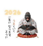 シルバーバックのお正月＆クリスマス（個別スタンプ：14）