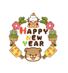 飛び出す！コツメカワウソ♡お正月 再販（個別スタンプ：6）