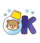 飛び出す！コツメカワウソ♡お正月 再販（個別スタンプ：22）