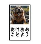 マーモットのBIG年賀状（個別スタンプ：4）