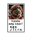 マーモットのBIG年賀状（個別スタンプ：5）