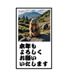 マーモットのBIG年賀状（個別スタンプ：12）