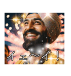 あけおめ2026インド人の豪華花火スタンプ（個別スタンプ：6）