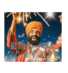 あけおめ2026インド人の豪華花火スタンプ（個別スタンプ：12）