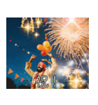 あけおめ2026インド人の豪華花火スタンプ（個別スタンプ：30）