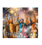 あけおめ2026インド人の豪華花火スタンプ（個別スタンプ：37）