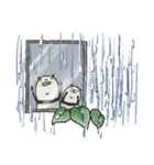 1年中使える豆パンダ【大人丁寧】（個別スタンプ：11）