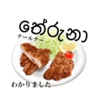 国産鶏のチキンカツ【シンハラ語】（個別スタンプ：6）