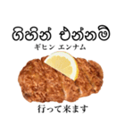 国産鶏のチキンカツ【シンハラ語】（個別スタンプ：10）