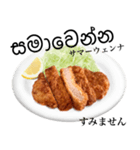 国産鶏のチキンカツ【シンハラ語】（個別スタンプ：14）