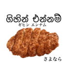 国産鶏のチキンカツ【シンハラ語】（個別スタンプ：15）