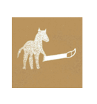 背景が動く午年メッセージ（個別スタンプ：14）