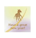 背景が動く午年メッセージ（個別スタンプ：19）