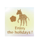 背景が動く午年メッセージ（個別スタンプ：23）