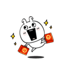 ピタうさぎ新年正月の挨拶（個別スタンプ：21）