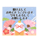 文章が書ける♫大人きれいなお正月のご挨拶（個別スタンプ：7）