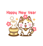 動く！三毛猫のミケさん 年賀版（個別スタンプ：7）