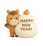 年末年始◎3Dお馬さんスタンプ #2026（個別スタンプ：19）