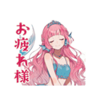 人魚姫の冬★雪と魔法の物語（個別スタンプ：36）