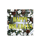 文字入力できる花フレーム♥年賀スタンプも（個別スタンプ：2）