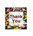 文字入力できる花フレーム♥年賀スタンプも（個別スタンプ：5）