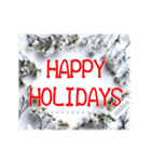 文字入力できる花フレーム♥年賀スタンプも（個別スタンプ：14）