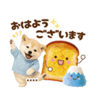 名入れ☆癒し柴犬の毎年使える年賀状（個別スタンプ：29）