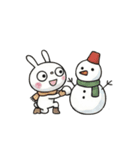 冬のひとこと☆ふんわかウサギ（個別スタンプ：23）