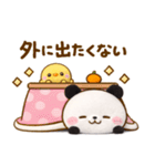 冬に暖かい♡ころころパンダ（個別スタンプ：12）