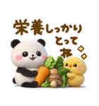 冬に暖かい♡ころころパンダ（個別スタンプ：25）