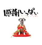 ダルメシアン子犬！いっぱいお正月スタンプ（個別スタンプ：14）