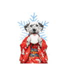 ダルメシアン子犬！いっぱいお正月スタンプ（個別スタンプ：38）