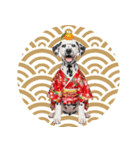 ダルメシアン子犬！いっぱいお正月スタンプ（個別スタンプ：39）
