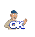 おじさんたちが叫ぶ日常（個別スタンプ：6）