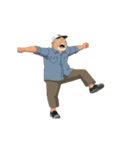 おじさんたちが叫ぶ日常（個別スタンプ：11）