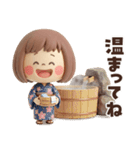 年末年始から使える冬のスタンプ♡ぶちゃこ（個別スタンプ：27）