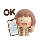 年末年始から使える冬のスタンプ♡ぶちゃこ（個別スタンプ：31）