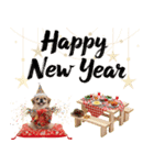 ペキニーズ！ふわもこ子犬のお正月スタンプ（個別スタンプ：8）