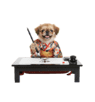 ペキニーズ！ふわもこ子犬のお正月スタンプ（個別スタンプ：37）