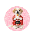 ペキニーズ！ふわもこ子犬のお正月スタンプ（個別スタンプ：40）