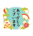 文章が書けるずっと使える明るいお正月挨拶（個別スタンプ：18）