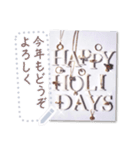 文字入力♥ラグジュアリーな宝石文字カード（個別スタンプ：3）