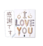 文字入力♥ラグジュアリーな宝石文字カード（個別スタンプ：15）