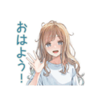 癒やしの優しいお姉さんスタンプ（個別スタンプ：2）